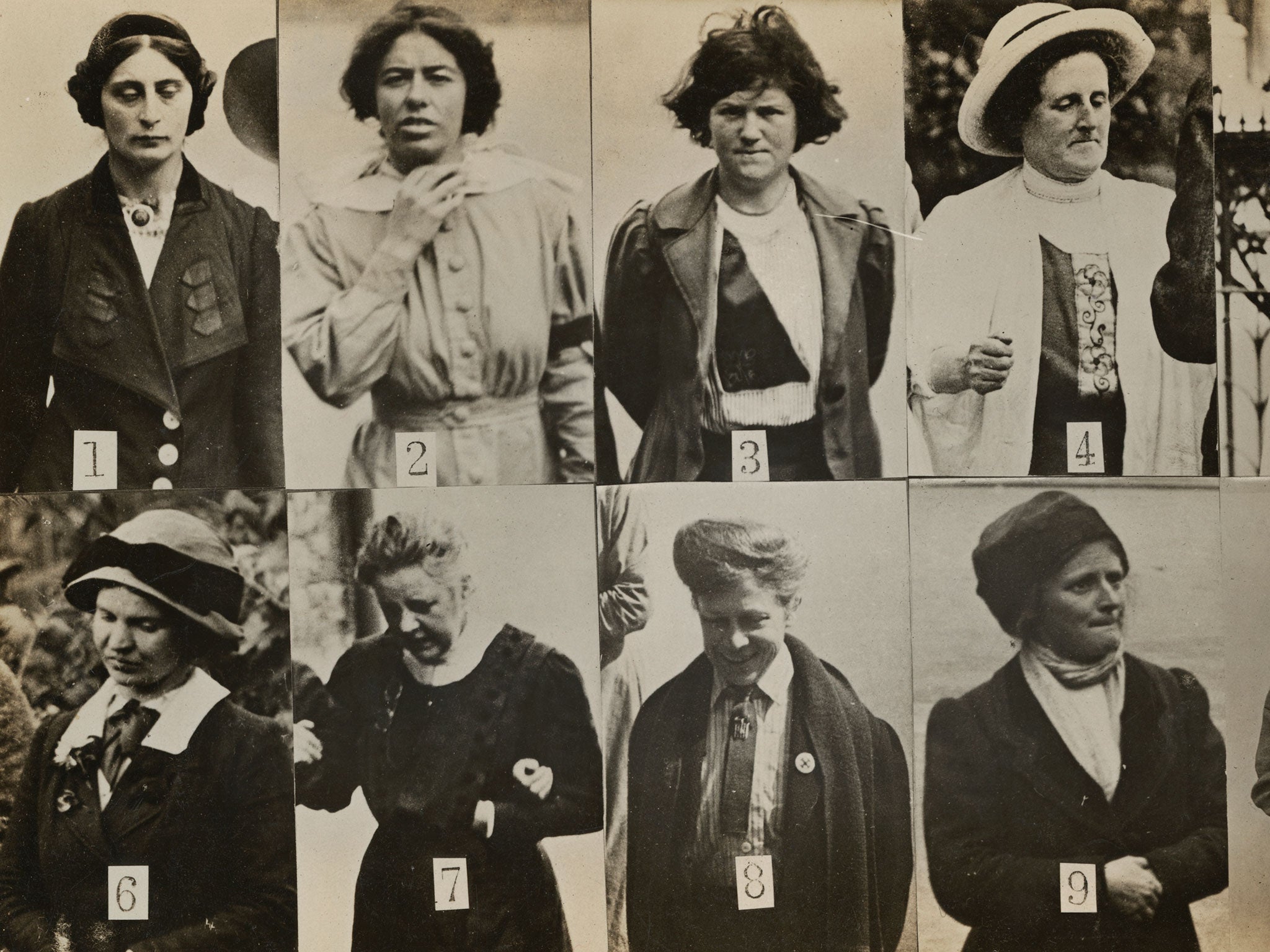 Women on the edge: 'Surveillance Photograph of Militant Suffragettes' by Criminal Record Office from Simon Schama's 'The Face of Britain'