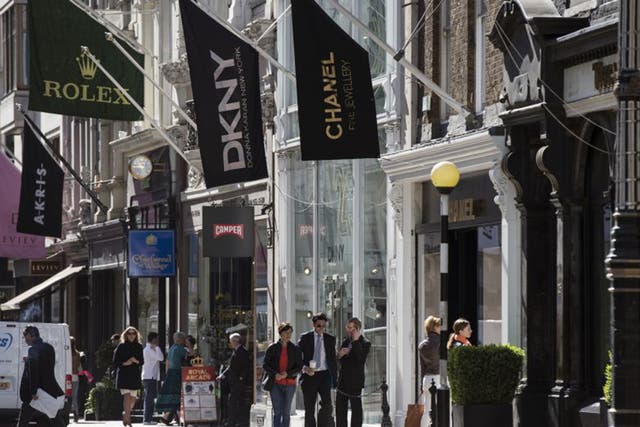 The luxury goods retailers on Old Bond Street – Europe’s most expensive street – would rather own than rent their own shops