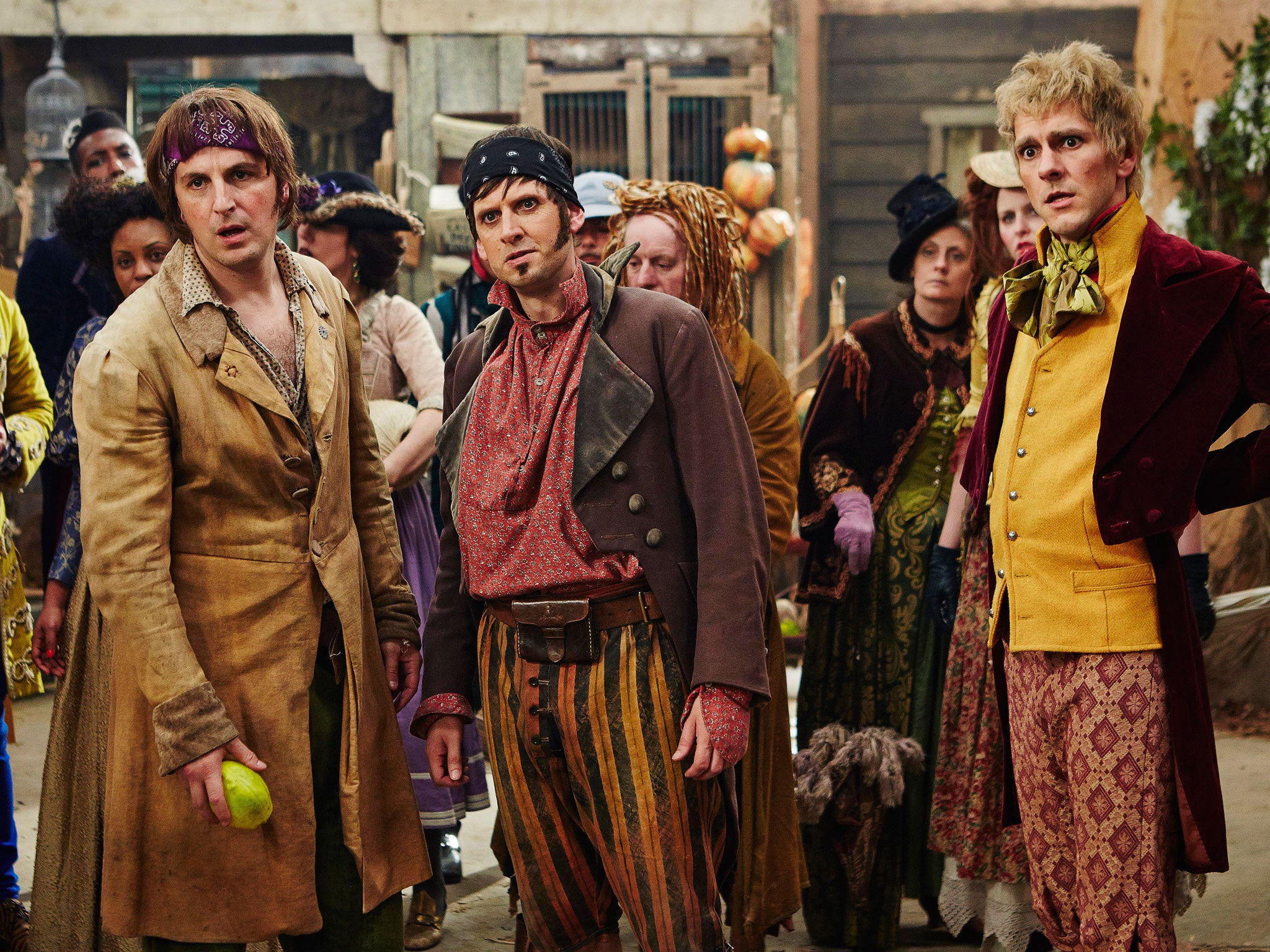 Baynton in Yonderland (on right) with Ben Willbond and Laurence Rickard