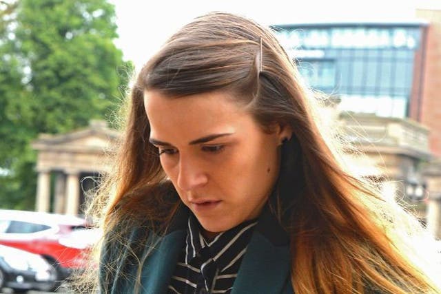 Gayle Newland, 25, persuaded her victim to wear a blindfold throughout the more than 100 hours they spent together