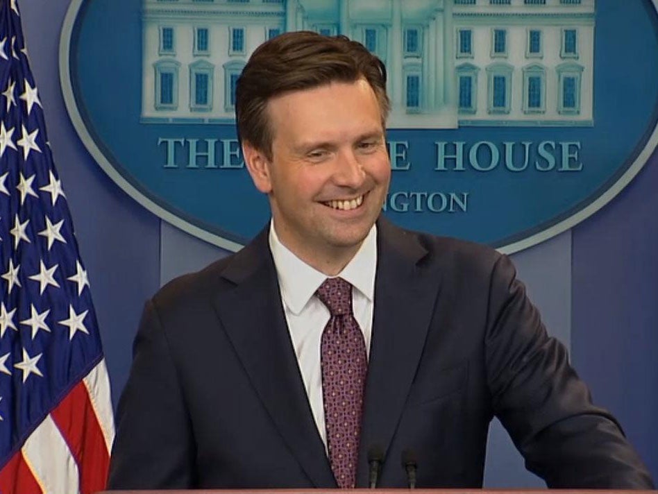 White House press secretary Josh Earnest laughed at the timely intervention