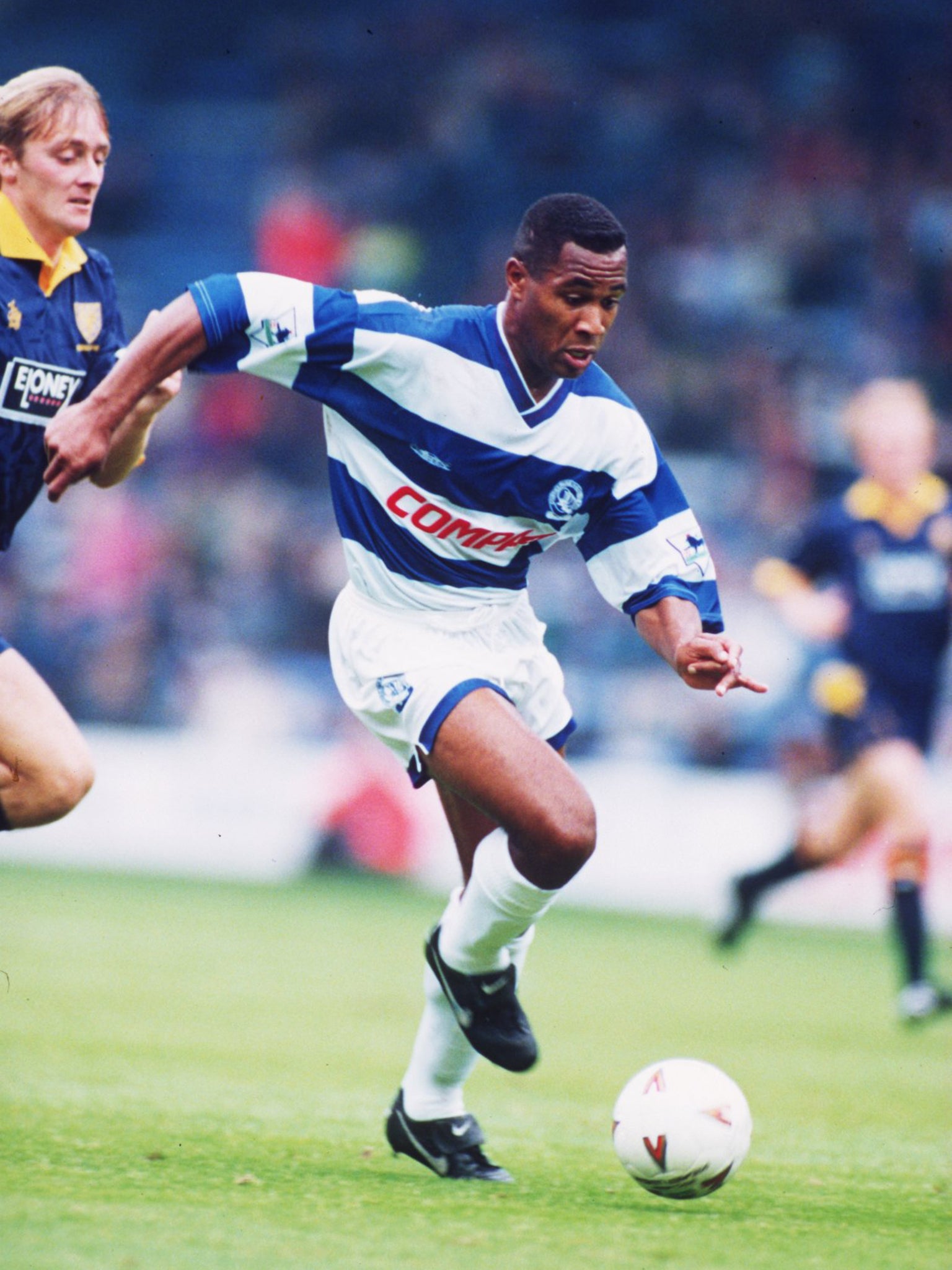 Ferdinand in his playing days with QPR in the early 1990s
