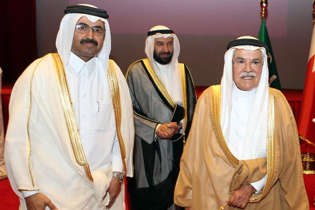 Saudi Arabia’s oil minister Ali al-Naimi (right) has kept production going despite the slump in prices