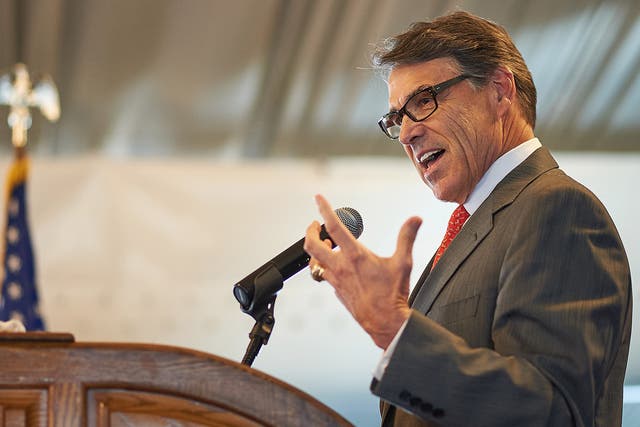 Mr Perry is a climate change-denier and was paid more than $200,000 by ETP in 2015