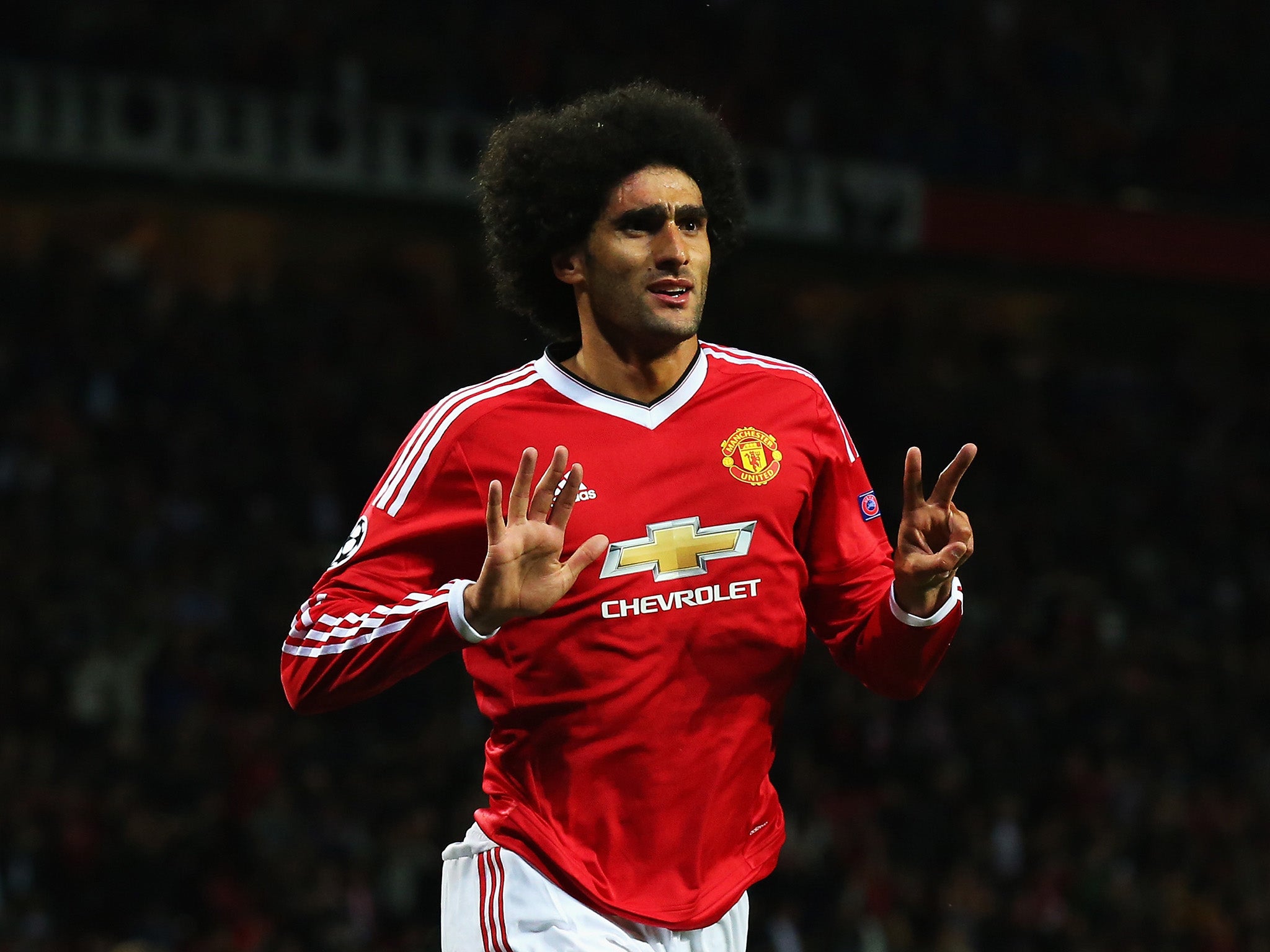Marouane Fellaini is expected to start in Rooney's absence