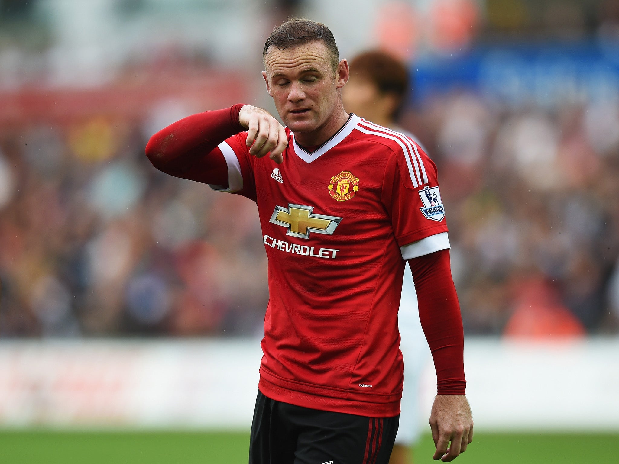 Wayne Rooney looks likely to miss his side's clash against Liverpool