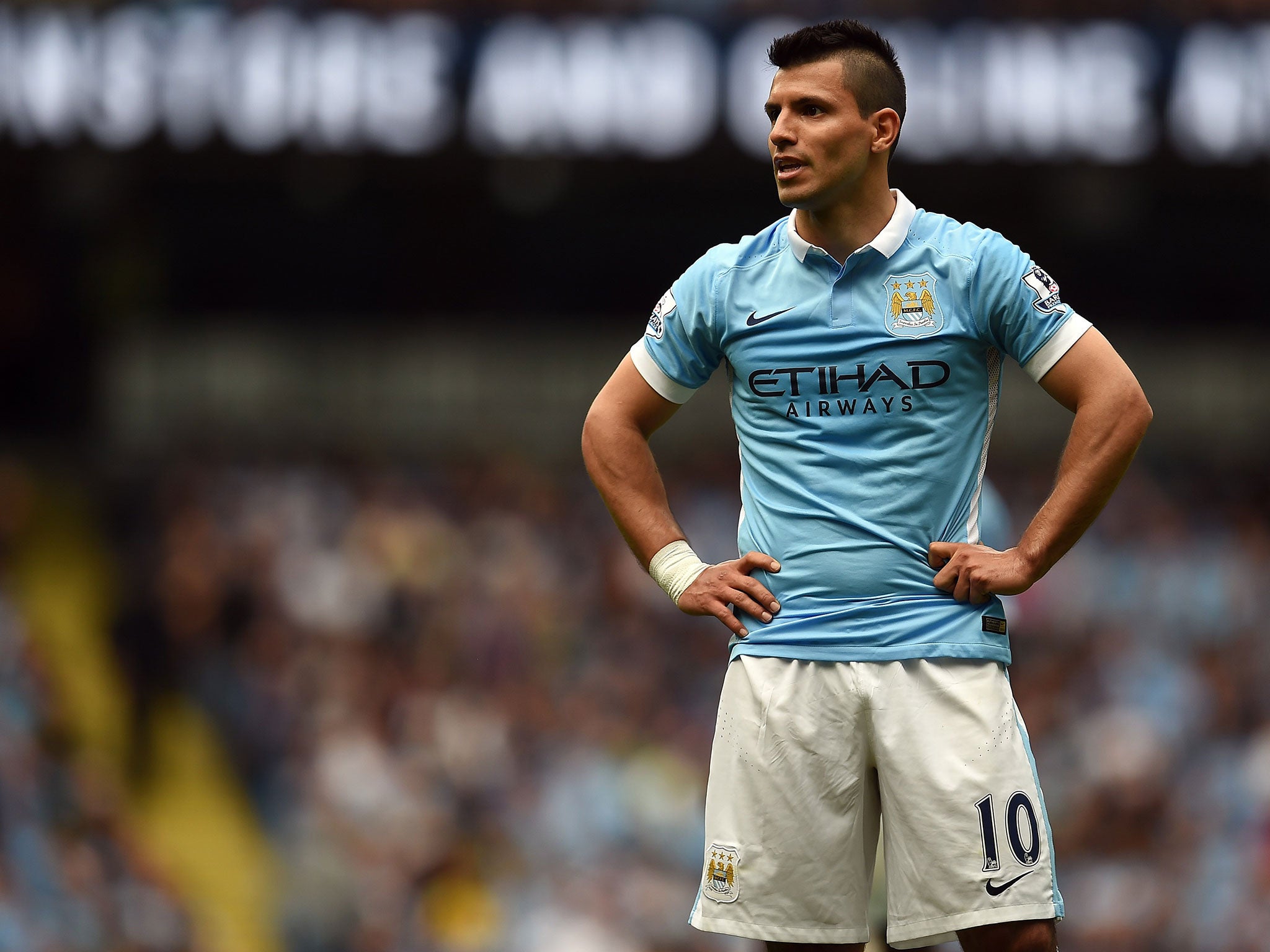 Manchester City striker Sergio Aguero