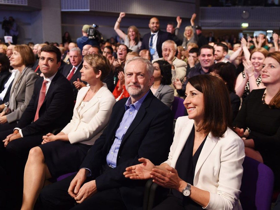 A photographer caught the moment that the conference realised Jeremy Corbyn had won