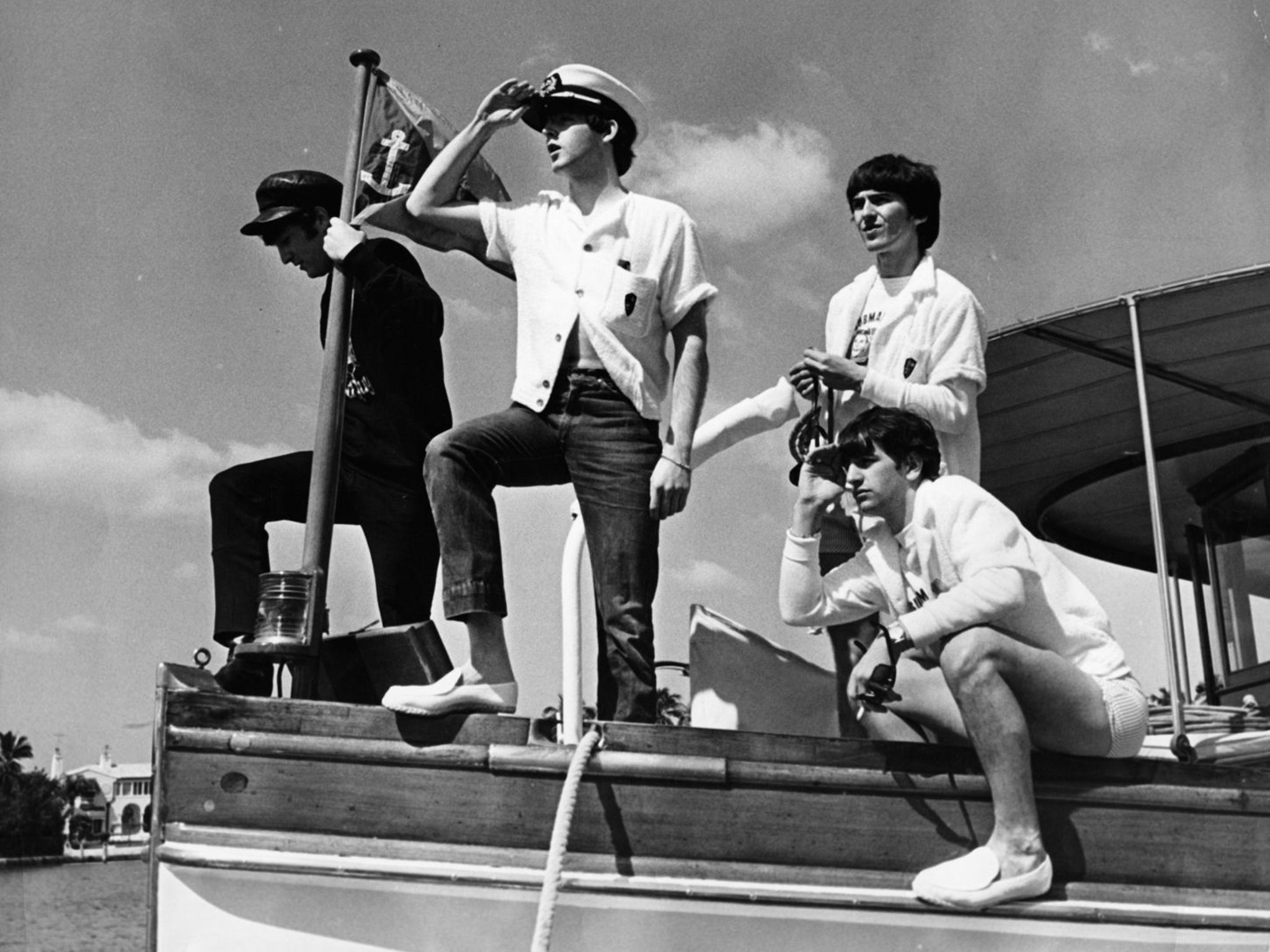 The Beatles in Florida in 1964; their music was seen as a British invention