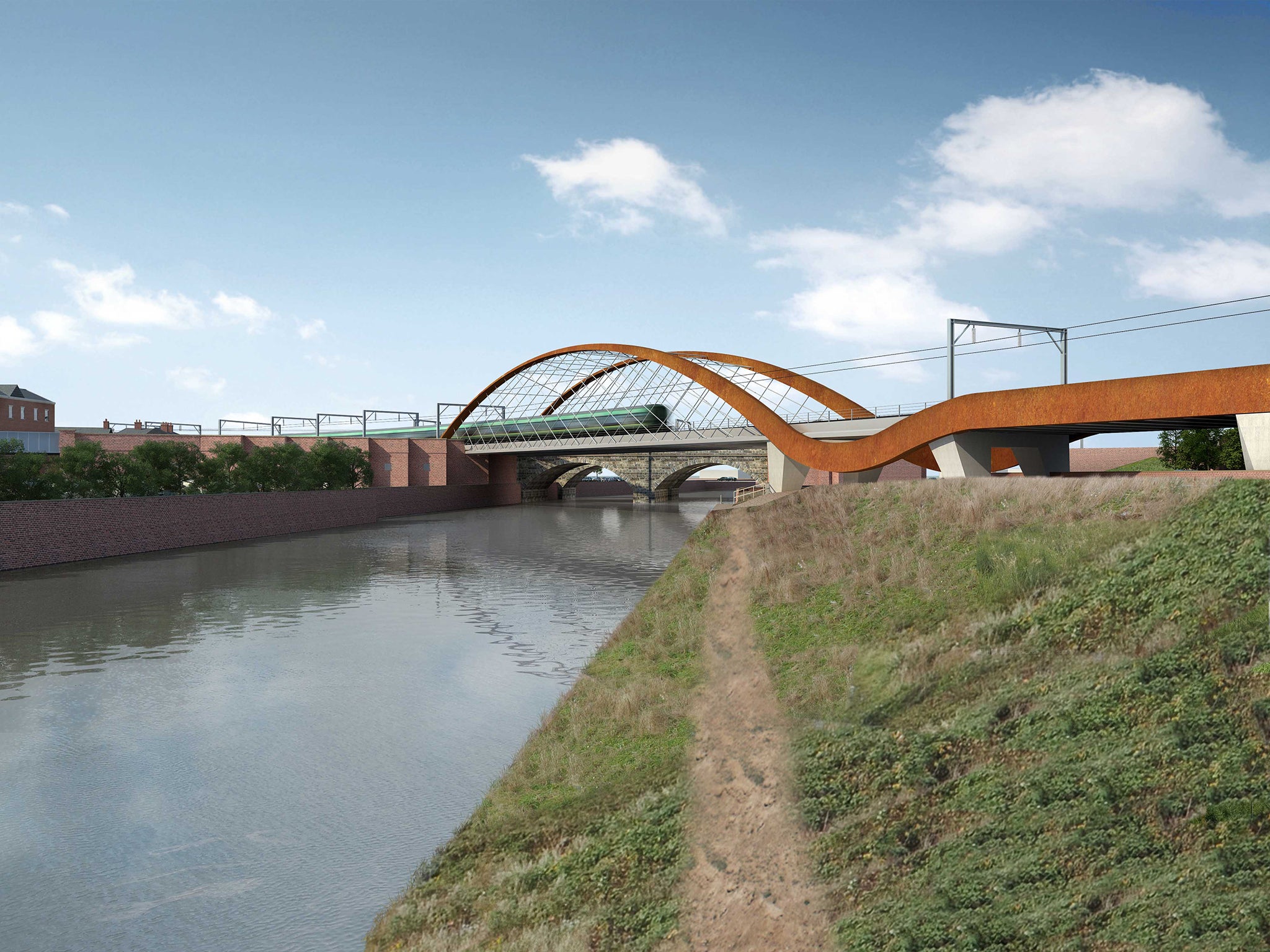 Artist's impression of the Ordsall Chord