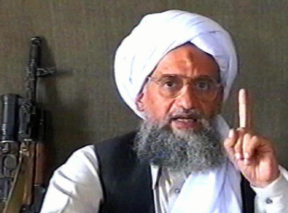 A TV grab from the Qatar-based Al-Jazeera news channel dated 17 June 2005 shows Ayman al-Zawahiri, now leader of Al-Qaeda
