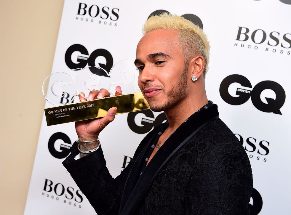 Lewis Hamilton at the GQ Awards in London