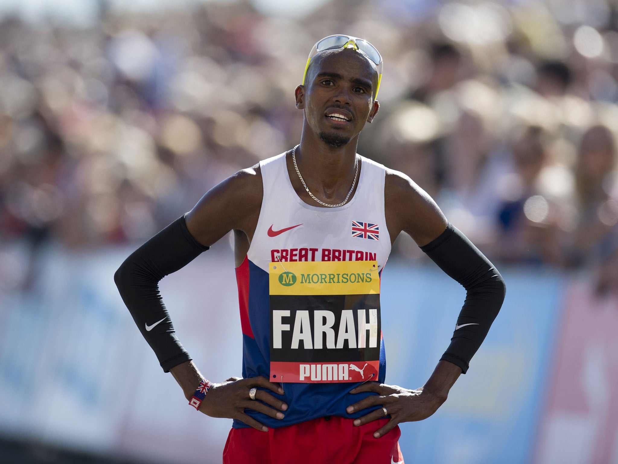 Farah won a second consecutive Great North Run on Sunday