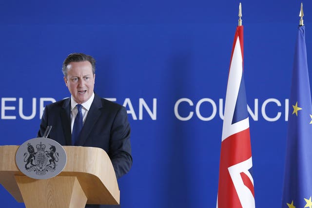  David Cameron has agreed a deal in Brussels ready for the British people to vote on June 23.