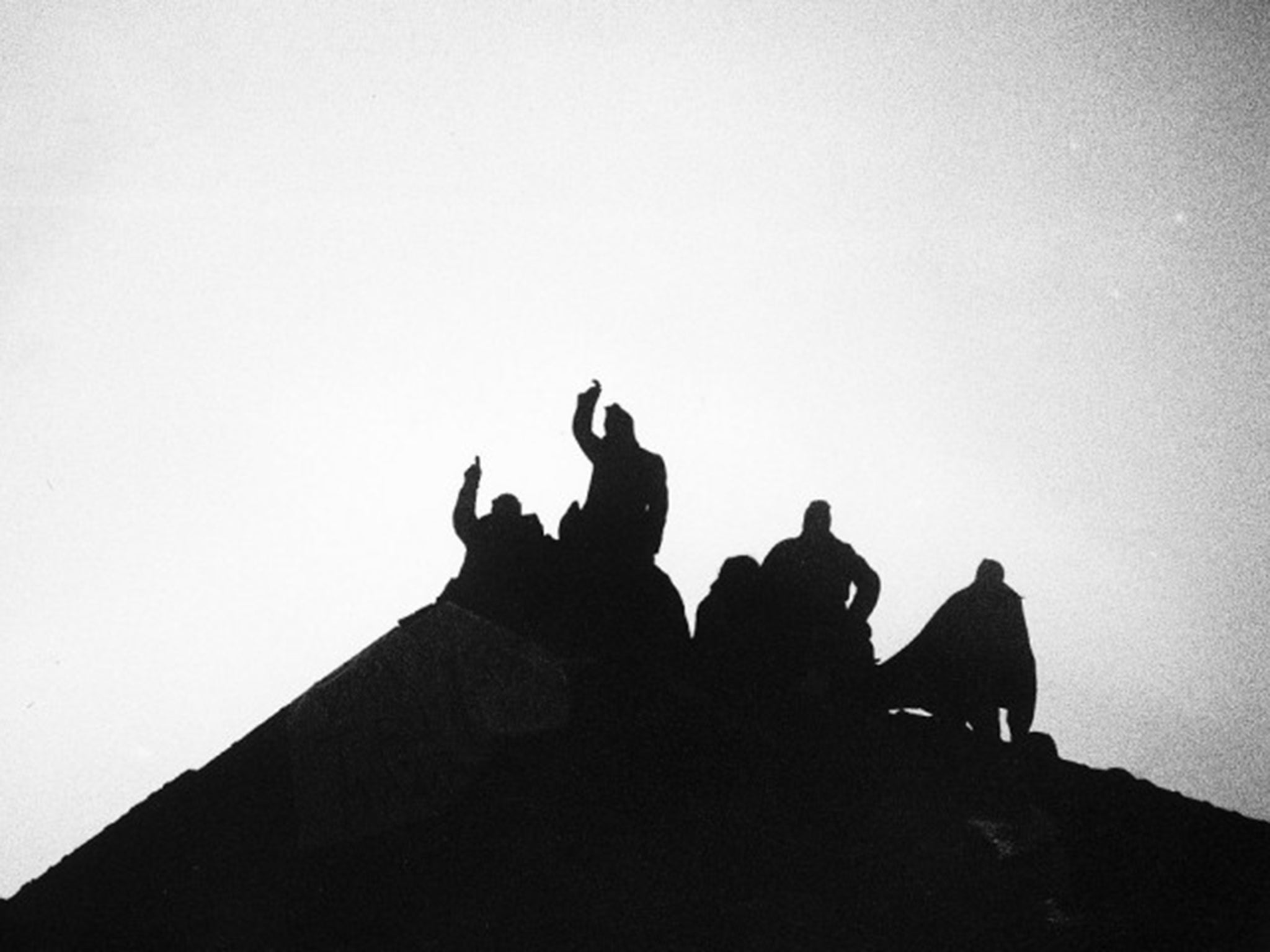 Prisoners on Strangeways’ roof during the 1990 riot