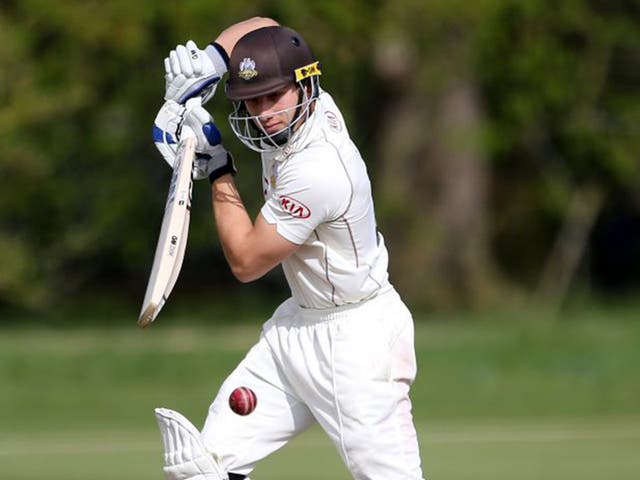 Zafar Ansari fell just short of a century for Surrey on the day the England selectors were meeting