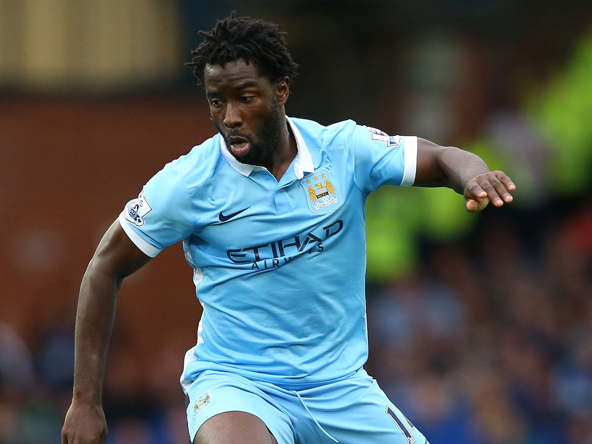 Manchester City striker Wilfried Bony