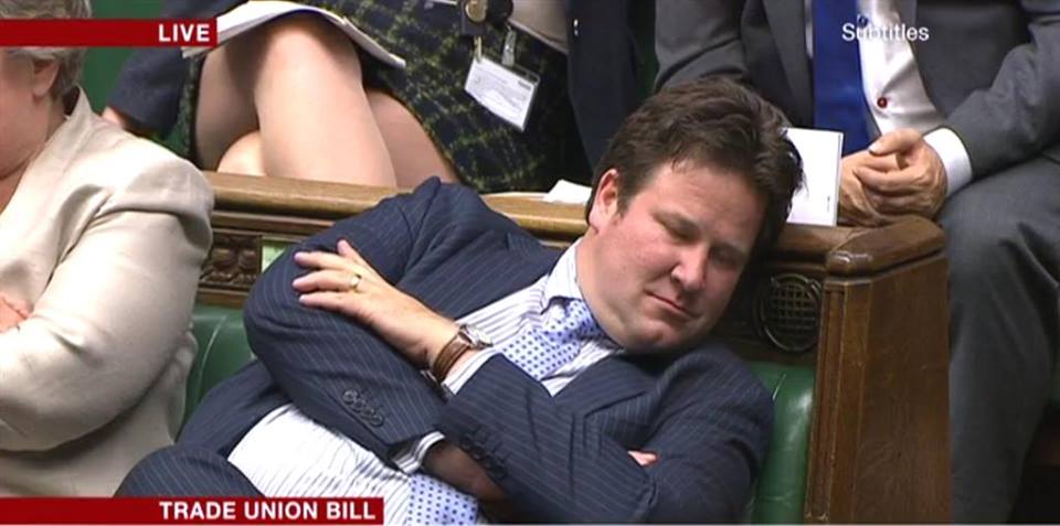 Tory MP Alec Shelbrooke during the debate on the Trade Union Bill