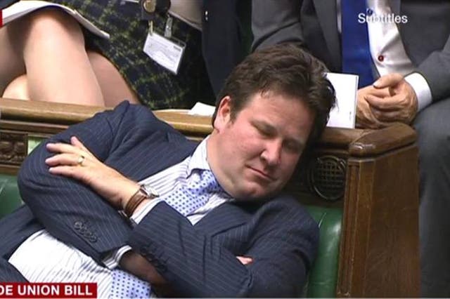 Tory MP Alec Shelbrooke during the debate on the Trade Union Bill