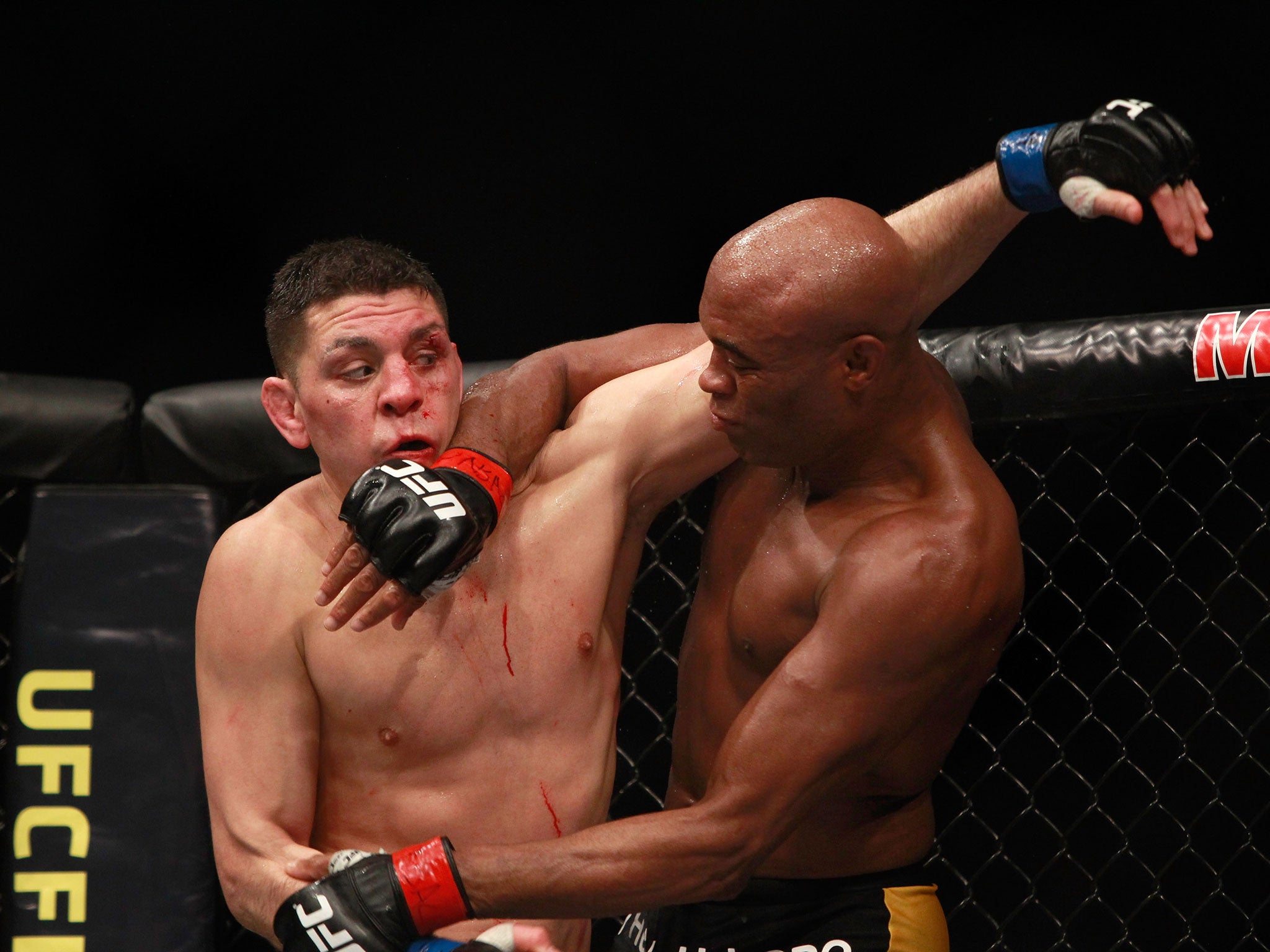 Nick Diaz took on Anderson Silva in January