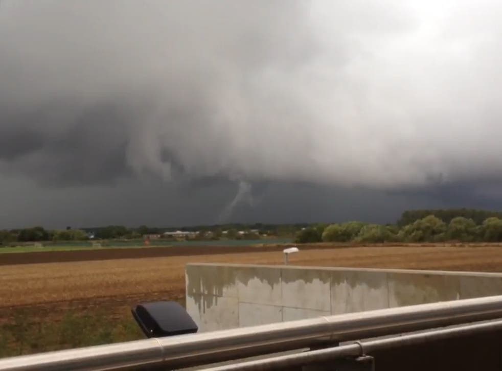 Watch tornado sweep across Lincolnshire as more bad weather is expected
