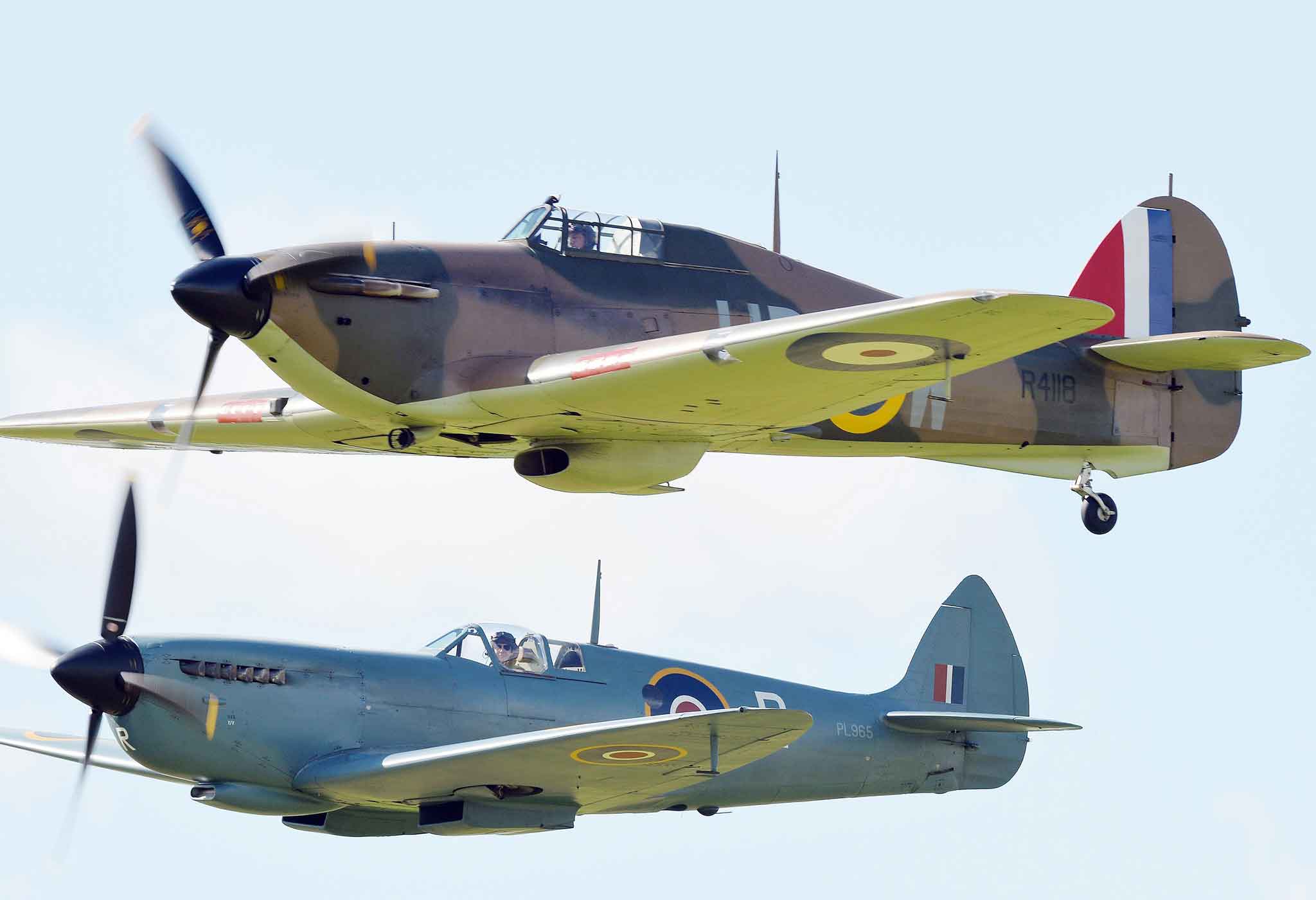 Around 40 WWII aircraft flew in formation