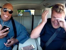 Stevie Wonder made James Corden cry during a Carpool Karaoke session