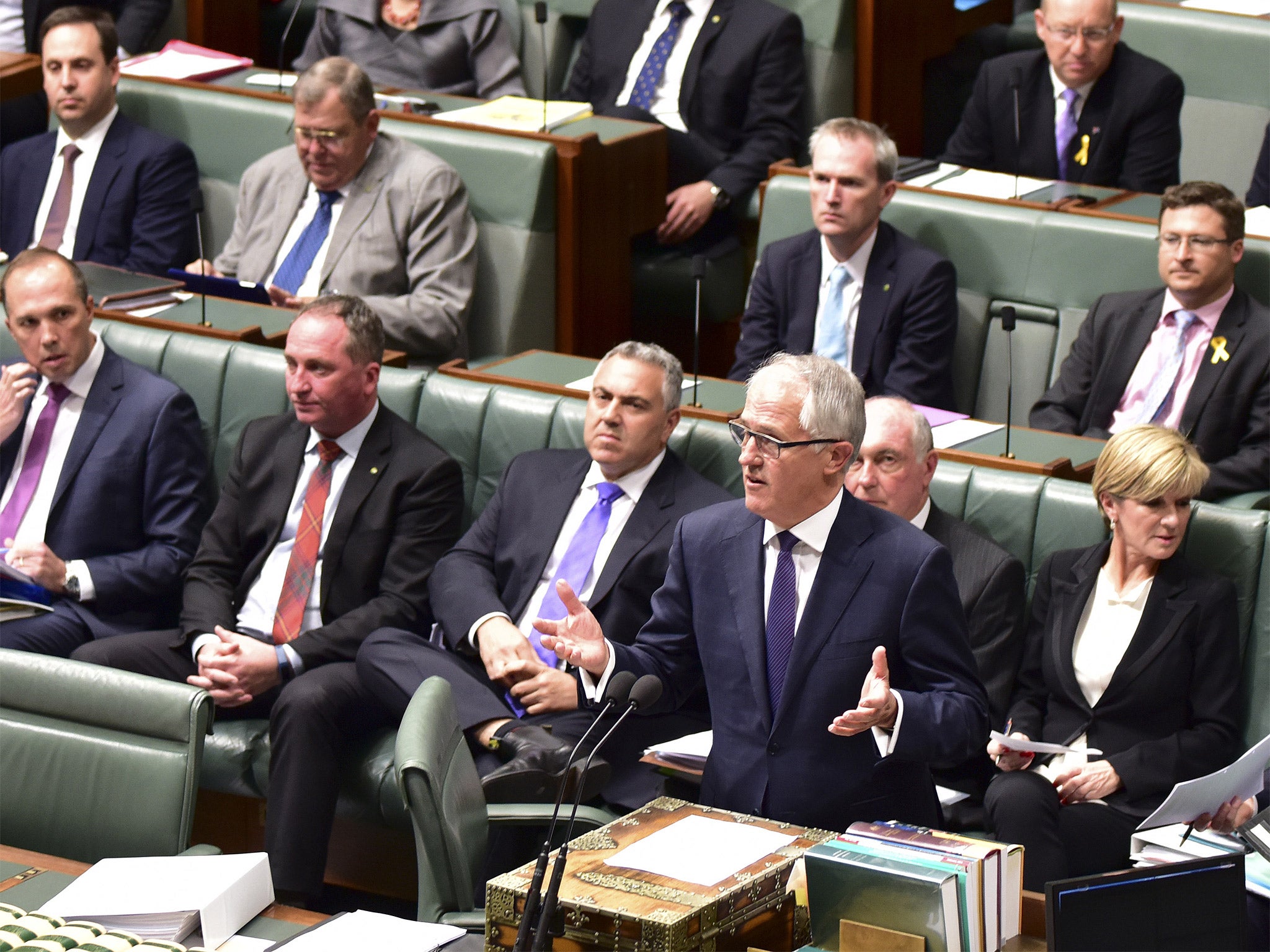 Malcolm Turnbull makes an address to Australian Parliament on Tuesday