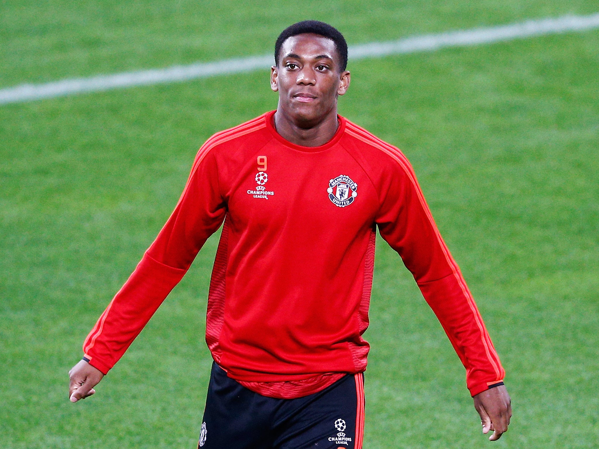 Anthony Martial starts for Manchester United