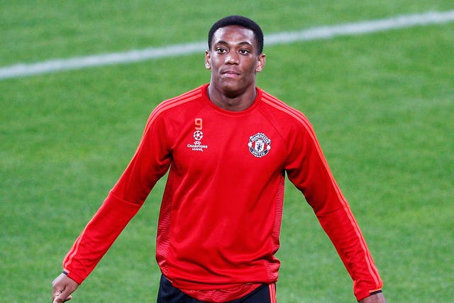 Anthony Martial starts for Manchester United