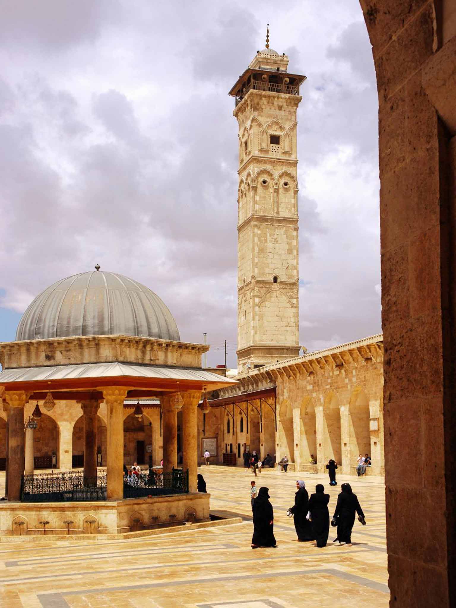 The Great Mosque at Aleppo has been reduced to rubble