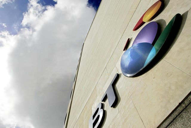 Telecommunications giant BT didn't fare well