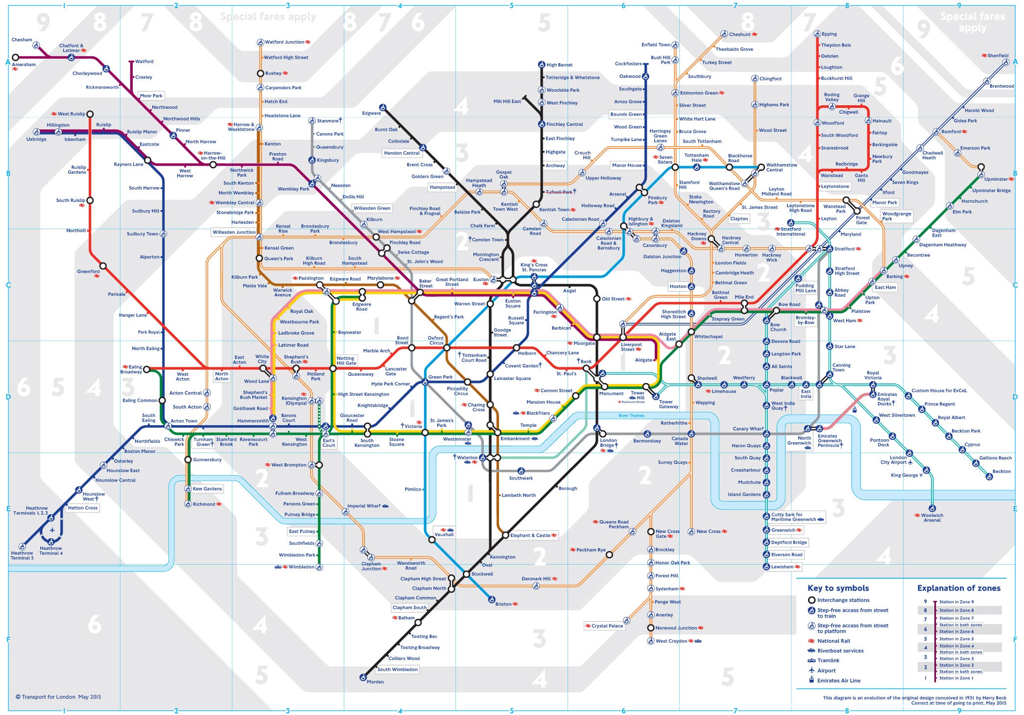 The original Tube map