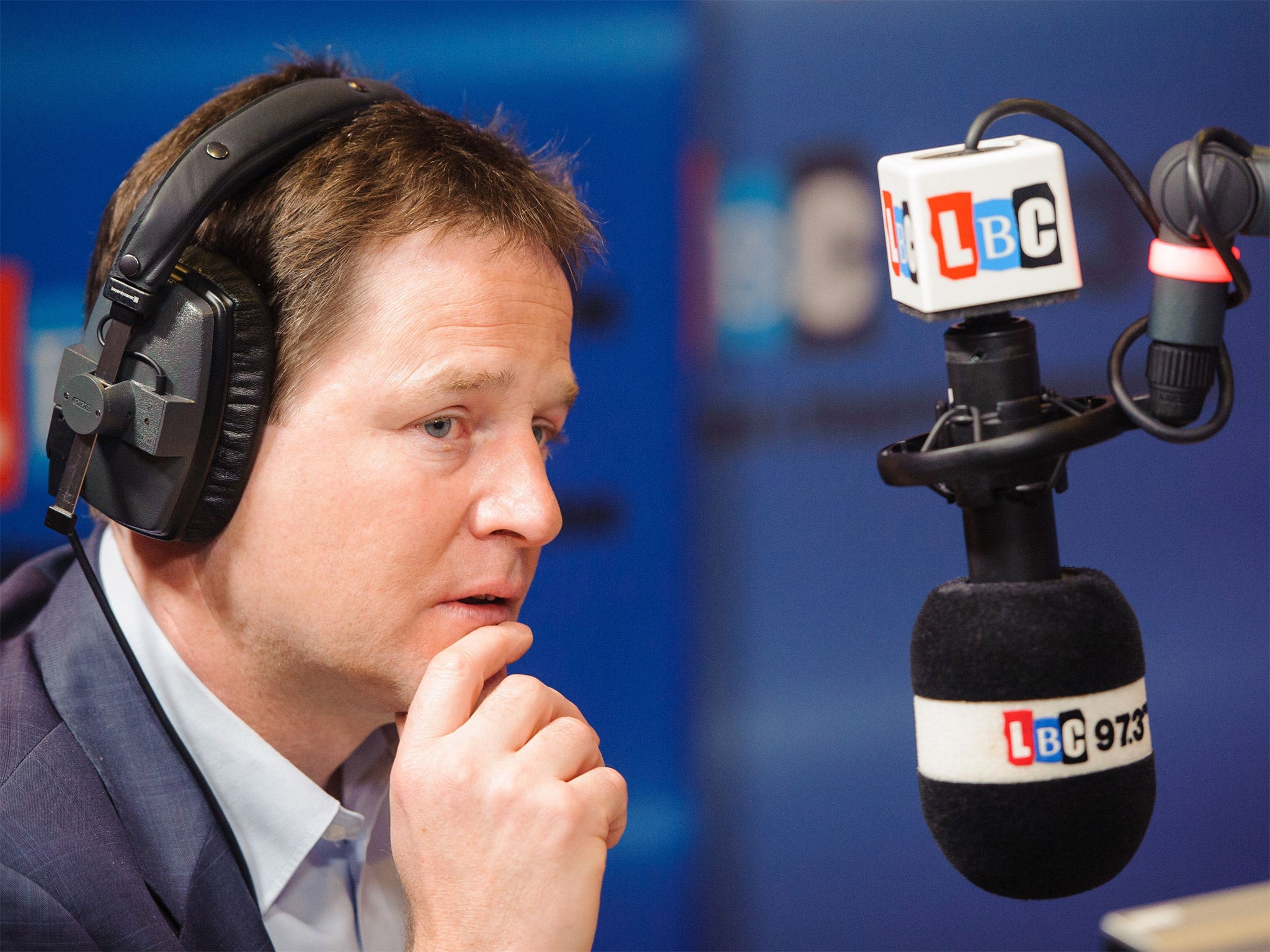 The former Lib Dem leader on his LBC radio show, Call Clegg