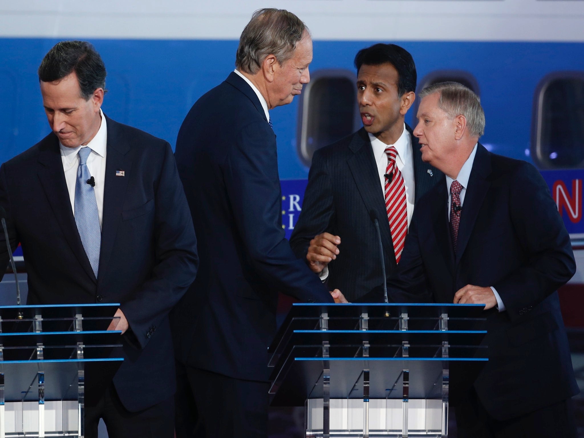 The four candidates in the first debate