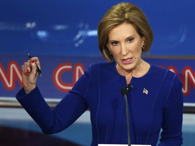 Ms Fiorina failed to gain many votes in the New Hampshire primary