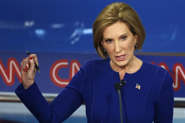 Ms Fiorina failed to gain many votes in the New Hampshire primary