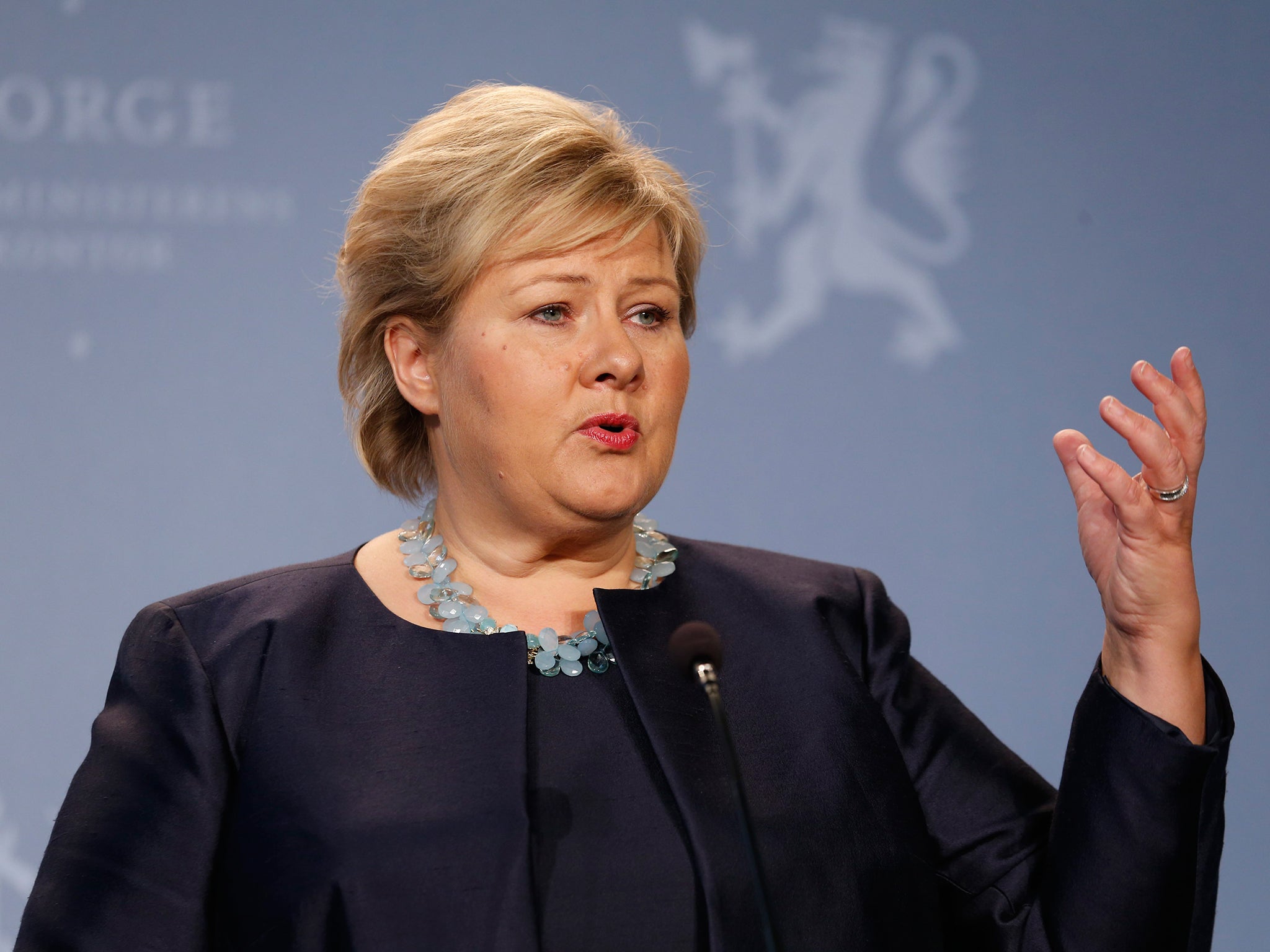 Erna Solberg previously told reporters she wanted to 'hatch eggs' while in Bratislava, in order to catch the rarest Pokemon