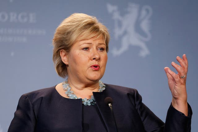 Erna Solberg previously told reporters she wanted to 'hatch eggs' while in Bratislava, in order to catch the rarest Pokemon