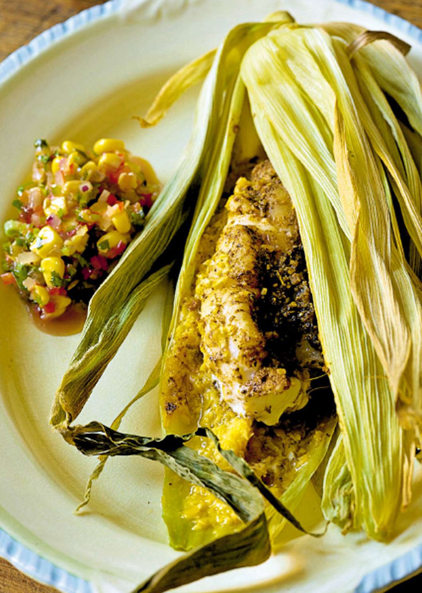 Grouse with polenta and corn can be a starter with a soup, or you can double it up as a main (Jason Lowe)