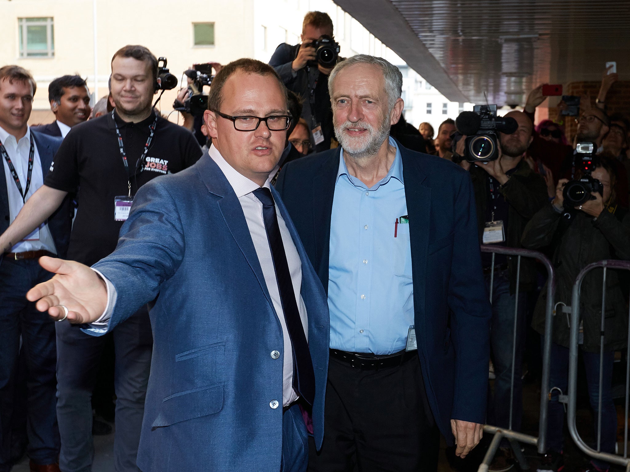 Arriving at the TUC Congress in Brighton on the same day