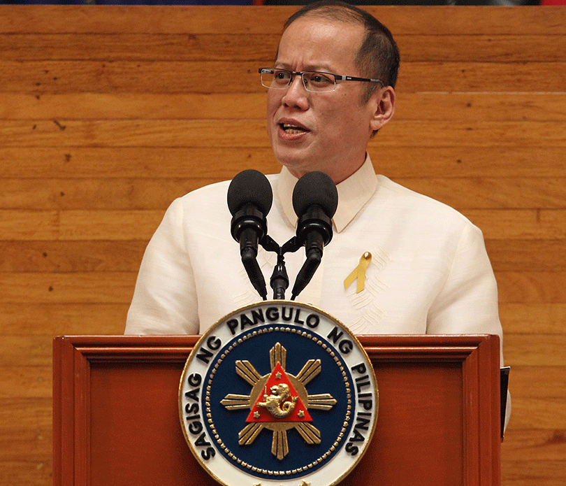 Philippines President Benigno Aquino  delivers his Annual State of the Nation Address in July this year
