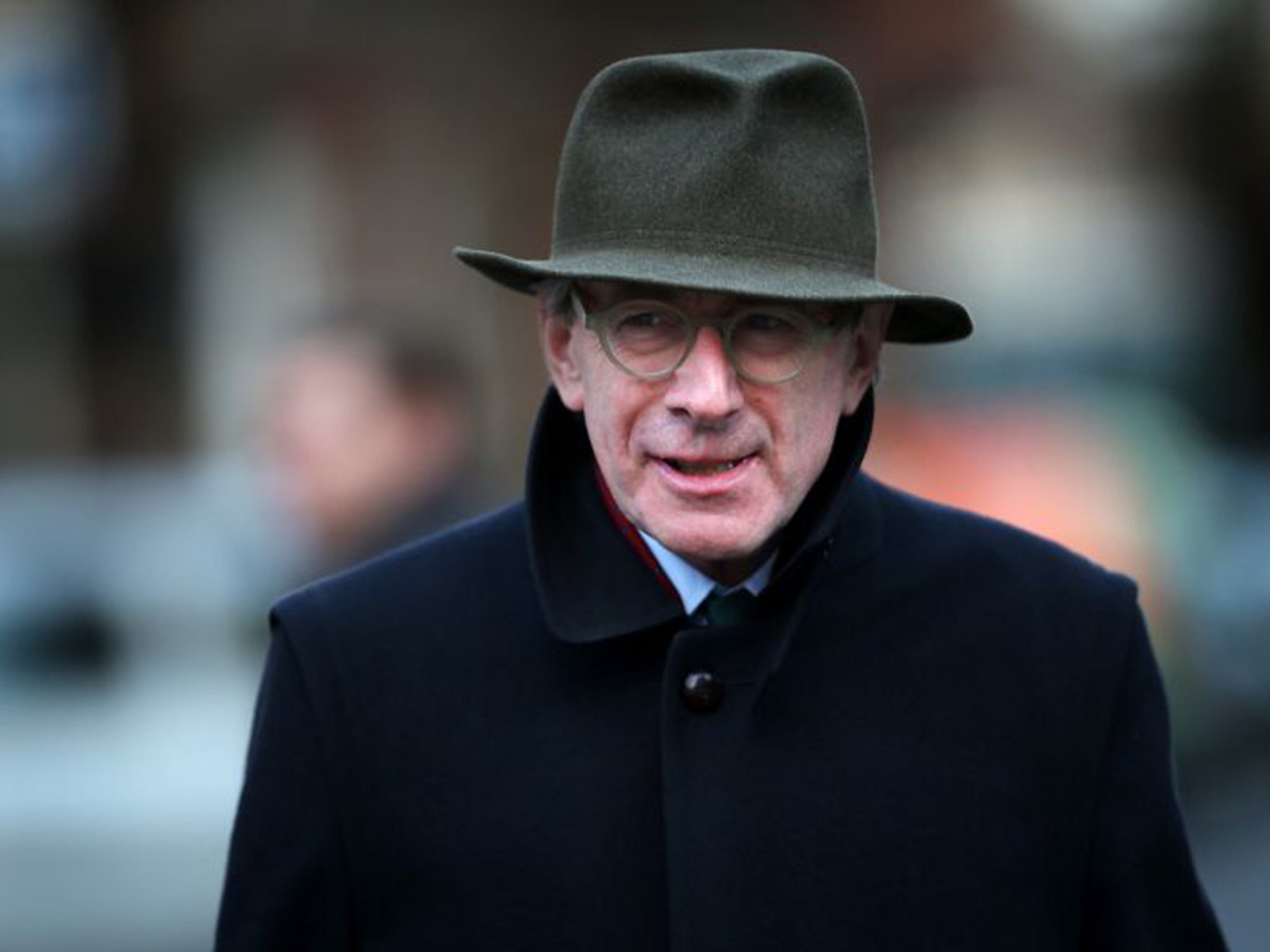 Sir Malcolm Rifkind leaves Parliament on February 23, 2015 in London