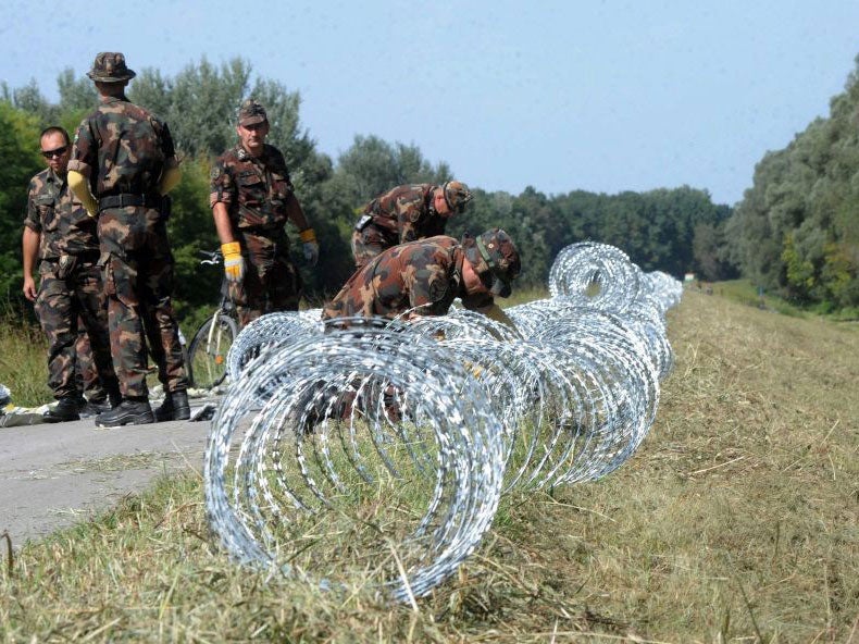 Hungary is building a new fence along its border with Croatia in an effort to keep refugees out