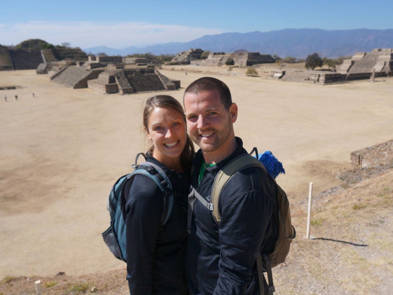 Monte Alban, an archaeological site in Mexico, is one of the many historical monuments they have visited