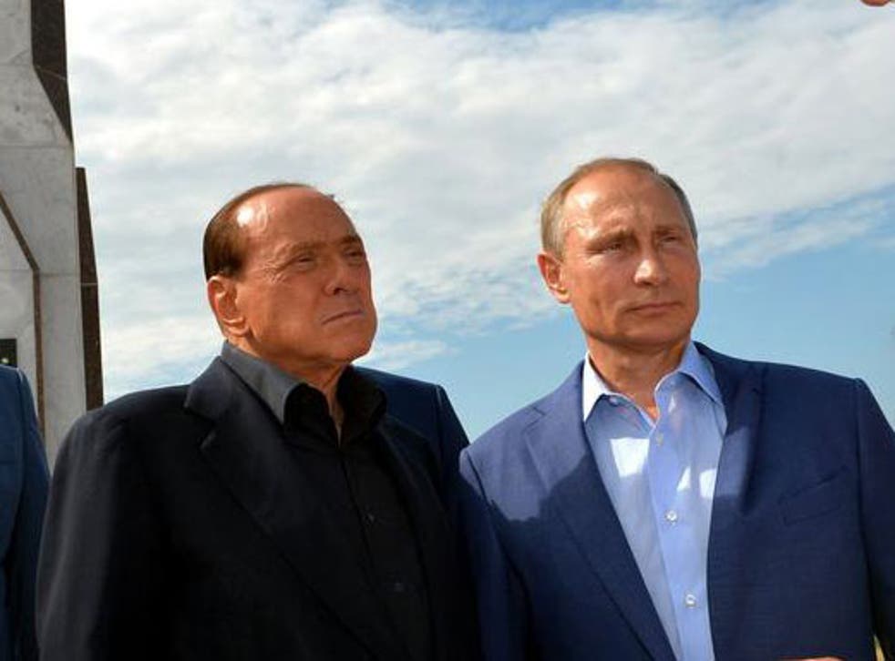 Vladimir Putin and Silvio Berlusconi spent two days touring Crimea