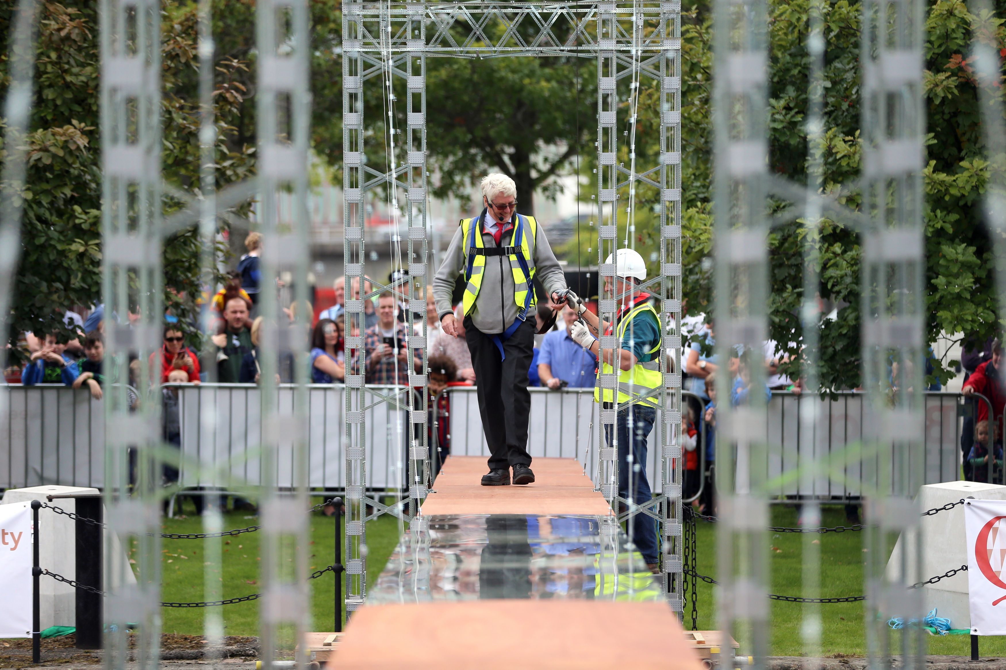 The world record Meccano Bridge in Belfast (PA)