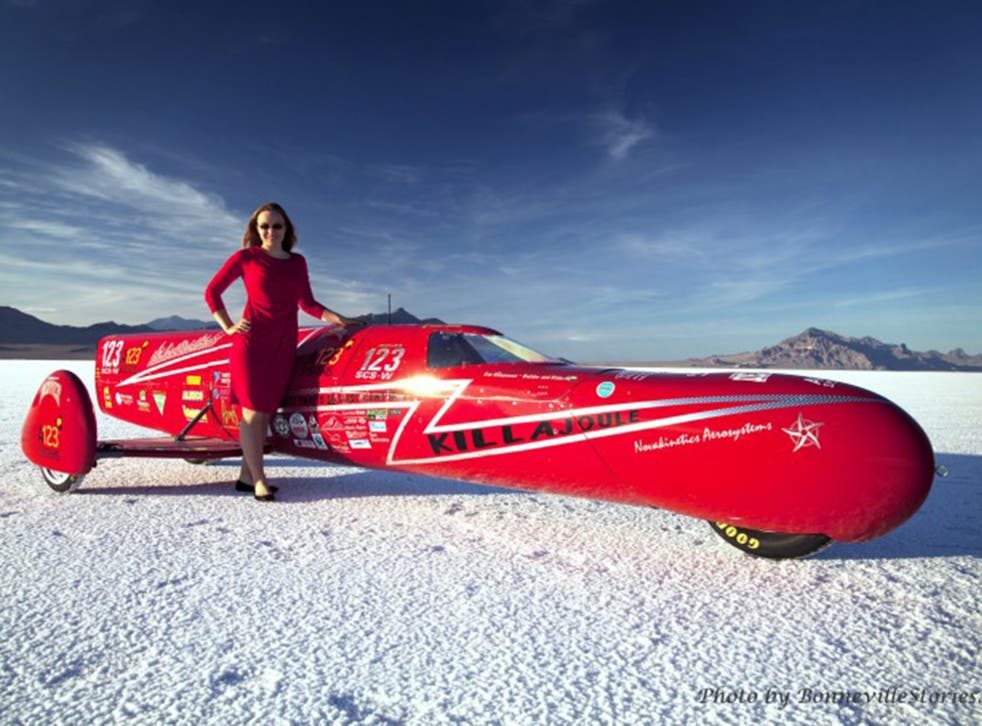 Eva Håkansson earned her current title as the world's fastest woman when the KillaJoule – an electric cycle she designed and built herself – reached 241.9mph