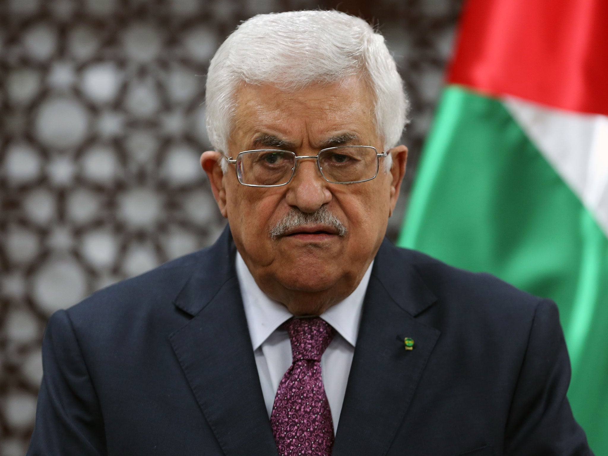 Mr Abbas has described the raising of the Palestinian flag as a 'landmark initiative'