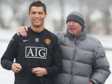 Players would throw 'jockstraps and boots' at Ronaldo, says Fergie